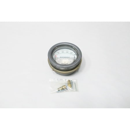 Dwyer Instruments MAGNEHELIC 4IN 1/8IN 0-500IN-H2O NPT PRESSURE GAUGE 160051-00